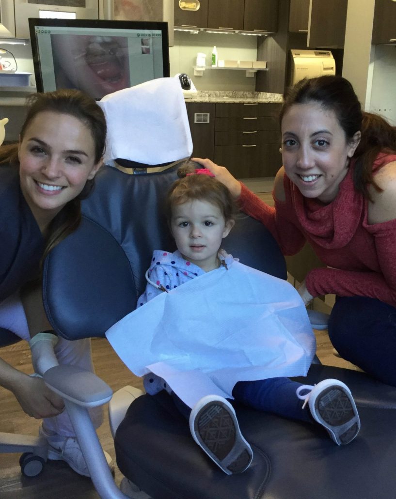 Dental hygienist and with family